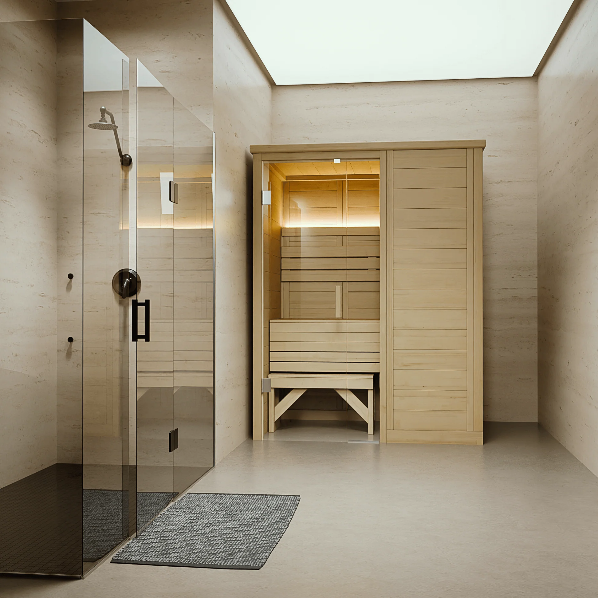 Indoor Barrel Sauna for Sale | 2-Person Home Sauna USA - View 1