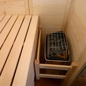 Indoor Barrel Sauna for Sale | 2-Person Home Sauna USA - View 4