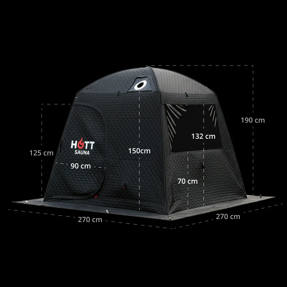 Compact Sauna Tent | Sauna Box Steam Sauna for 3-5 People - View 8