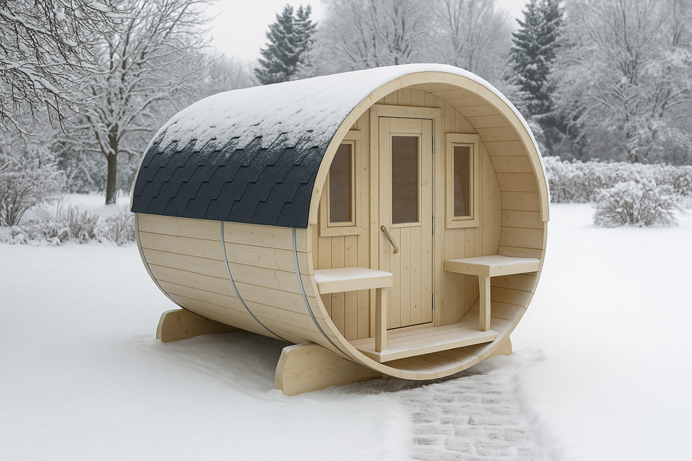 Outdoor Home Sauna for Sale | Modern Chalet Sauna USA - View 5