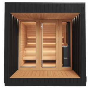 Mini Outdoor Sauna Cabin for Sale | AirCube Terrace Sauna - View 2