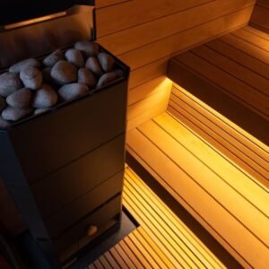 Mini Outdoor Sauna Cabin for Sale | AirCube Terrace Sauna - View 4