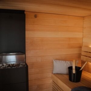 Mini Outdoor Sauna Cabin for Sale | AirCube Terrace Sauna - View 8