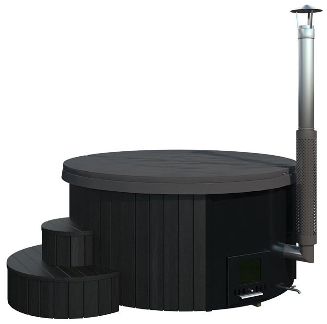Hot Tub with Integrated Wood Burning Heater | DeLux 200 - View 1