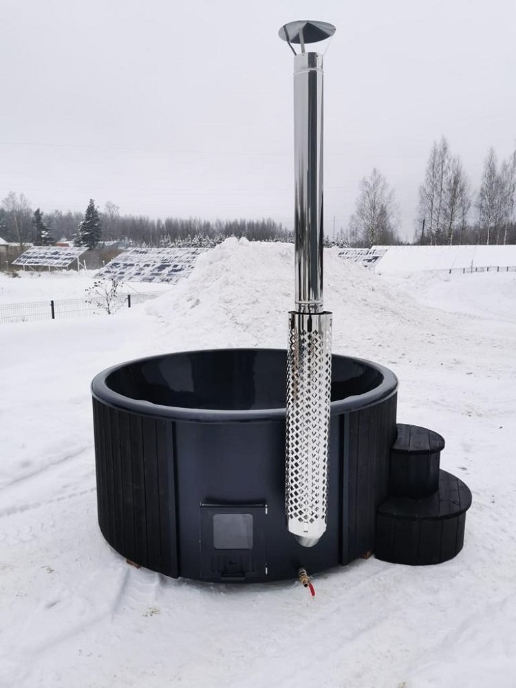 Hot Tub with Integrated Wood Burning Heater | DeLux 200 - View 3
