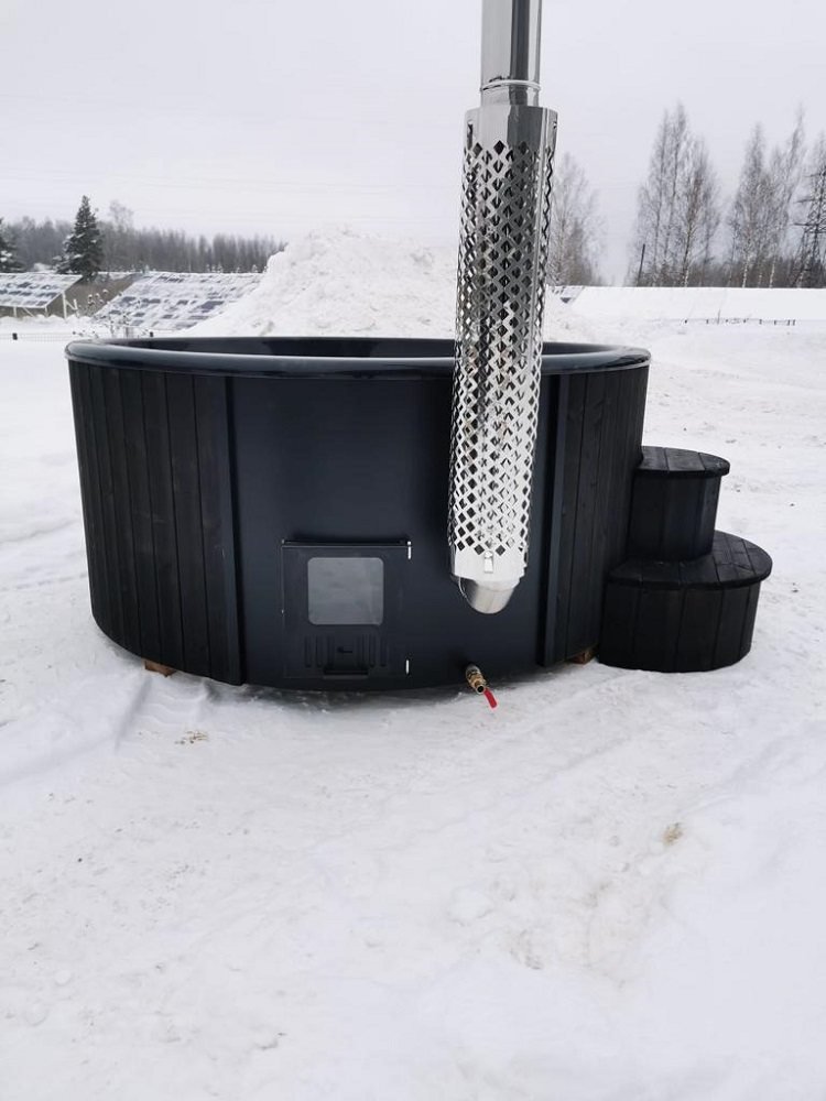 Hot Tub with Integrated Wood Burning Heater | DeLux 200 - View 5